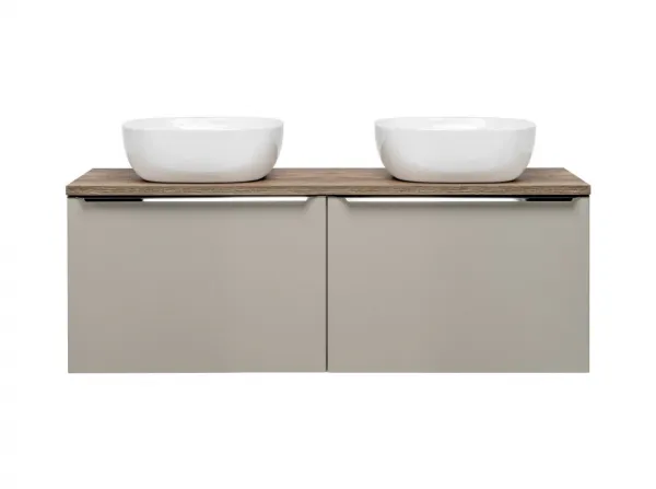 ArtCom Kúpeľňová skrinka s umývadlom a doskou SANTA Fe Taupe DU120/1 | 120 cm
