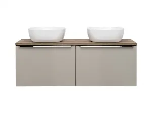 ArtCom Kúpeľňová skrinka s umývadlom a doskou SANTA Fe Taupe DU120/1 | 120 cm