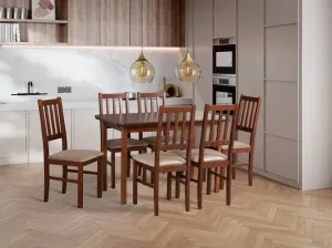 Drewmix Jedálenský set MAX 4 / BOSS 4  | orech 1+6