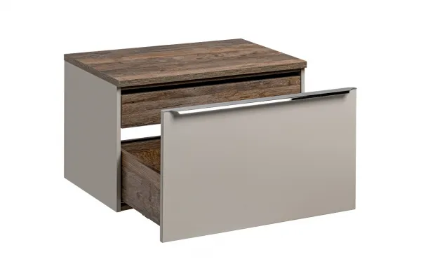 ArtCom Kúpeľňová skrinka s doskou SANTA Fe Taupe D80/1 | 80 cm