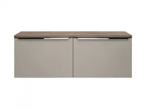 ArtCom Kúpeľňová skrinka s doskou SANTA Fe Taupe D120/1 | 120 cm