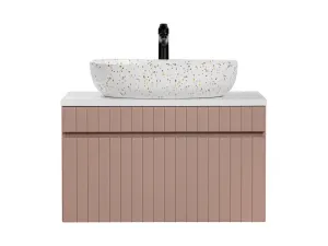 ArtCom Kúpeľňová skrinka s umývadlom a doskou ICONIC Rose DU80/2 | 80 cm