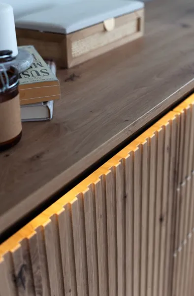 Dig-net nábytok TV stolík SWING TR-05 s LED osvetlením | dub artisan