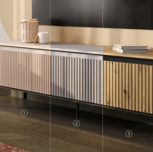 Dig-net nábytok Komoda SWING TR-01 s LED osvetlením | sivá