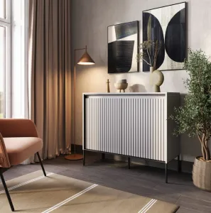 Dig-net nábytok Komoda SWING TR-02 s LED osvetlením | sivá