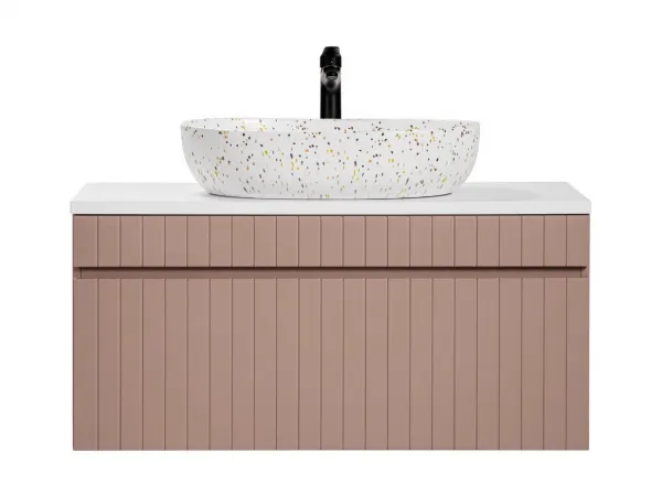 ArtCom Kúpeľňová skrinka s umývadlom a doskou ICONIC Rose DU100/1 | 100 cm