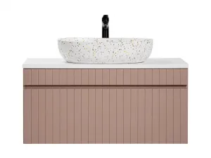 ArtCom Kúpeľňová skrinka s umývadlom a doskou ICONIC Rose DU100/1 | 100 cm