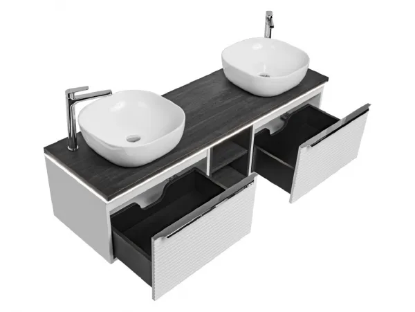 ArtCom Regál do kúpeľne LEONARDO Oak 81-01
