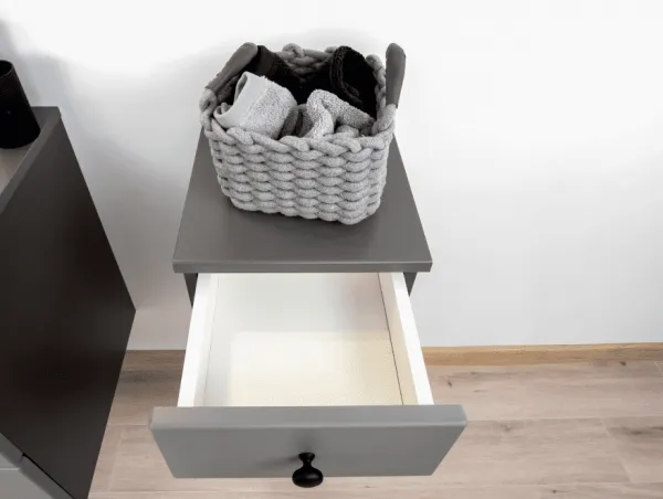 Artstolk Kúpeľňová skrinka nízka SENJA D30 S/1 | sivá