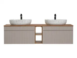ArtCom Kúpeľňová skrinka s umývadlom a doskou ICONIC Cashmere DU180/1 | 180 cm