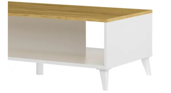 Szynaka Konferenční stolek Barris 41 120 cm ořech americký/bílý