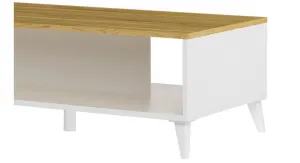 Szynaka Konferenční stolek Barris 41 120 cm ořech americký/bílý