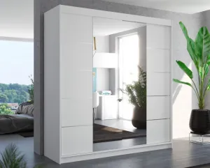 ArtAdrk Šatníková skriňa DALMATIA | biela 200 cm