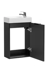 ArtCom Kúpeľňová skrinka s umývadlom ADEL Black U40/1 | 40 cm