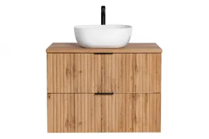 ArtCom Kúpeľňová skrinka s umývadlom a doskou ADEL Oak DU80/1 | 80 cm