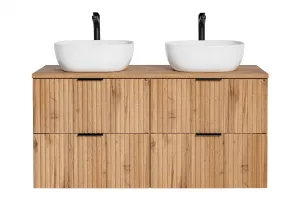 ArtCom Kúpeľňová skrinka s umývadlom a doskou ADEL Oak DU120/1 | 120 cm
