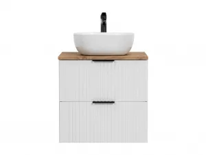 ArtCom Kúpeľňová skrinka s umývadlom a doskou ADEL White DU60/1 | 60 cm
