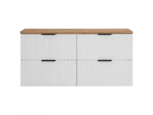 ArtCom Kúpeľňová skrinka s doskou ADEL White D120/1 | 120 cm