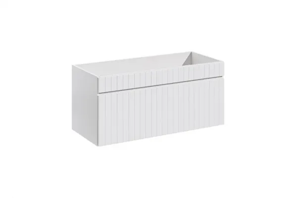 ArtCom Kúpeľňová skrinka s umývadlom a doskou ICONIC White DU100/1 | 100 cm