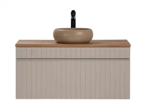 ArtCom Kúpeľňová skrinka s umývadlom a doskou ICONIC Cashmere DU100/1 | 100 cm