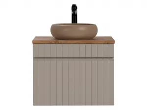 ArtCom Kúpeľňová skrinka s umývadlom a doskou ICONIC Cashmere DU60/1 | 60 cm
