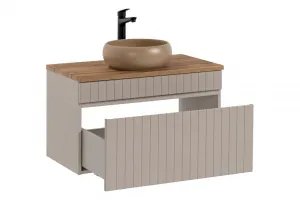 ArtCom Kúpeľňová skrinka s umývadlom a doskou ICONIC Cashmere DU80/1 | 80 cm