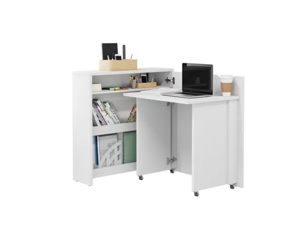 Dig-net nábytok Posuvný stôl Lenart WORK CONCEPT CW-2P slim | pravá Farba: Biela