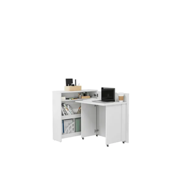 Dig-net nábytok Posuvný stôl Lenart WORK CONCEPT CW-2P slim | pravá Farba: Biela