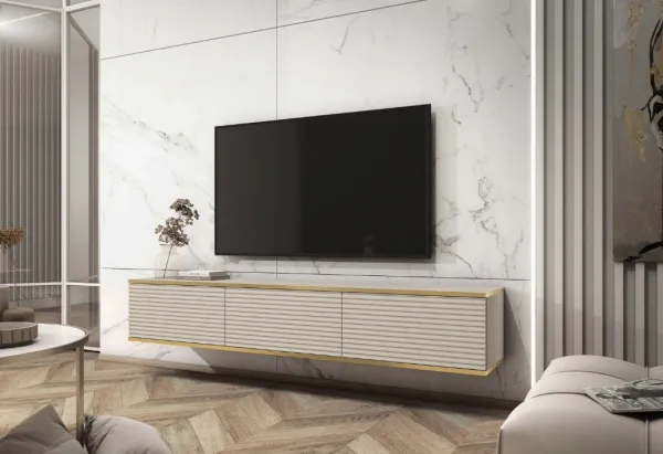 ArtPS TV stolík BIJOU MDF175 | závesný Farba: Biela