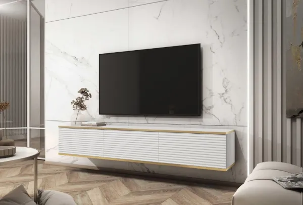 ArtPS TV stolík BIJOU MDF175 | závesný Farba: Biela
