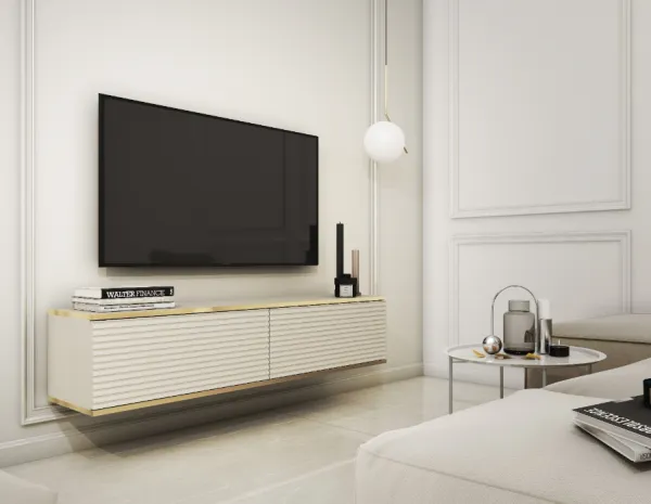 ArtPS TV stolík BIJOU MDF135 | závesný Farba: Biela
