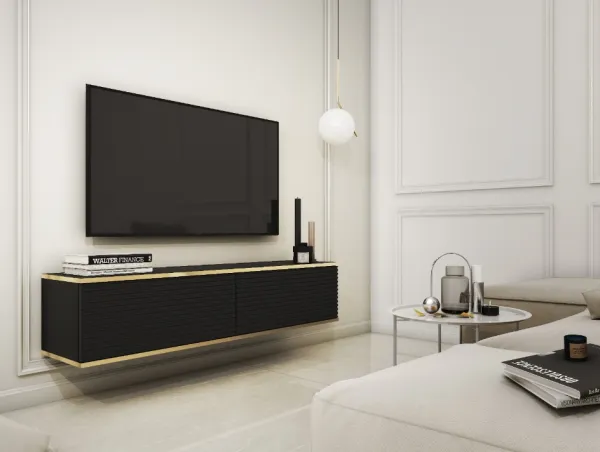 ArtPS TV stolík BIJOU MDF135 | závesný Farba: Biela