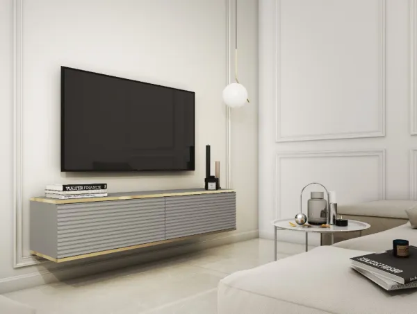 ArtPS TV stolík BIJOU MDF135 | závesný Farba: Biela