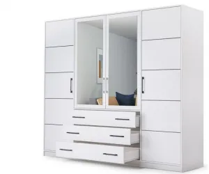 ArtStol Šatníková skriňa BALI  | biela 240 cm
