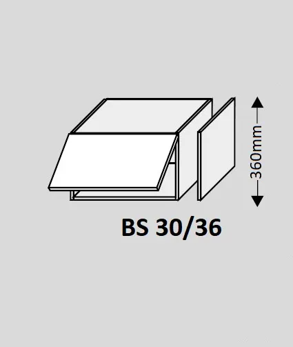 ArtExt Double system BS 30/36 ku kuchynským linkám Farba korpusu: Grey