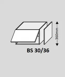ArtExt Double system BS 30/36 ku kuchynským linkám Farba korpusu: Grey