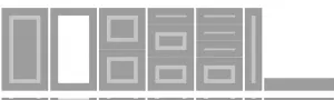 ArtExt Dvierka na umývačku riadu ZM 45 Rimini Farba korpusu: Grey
