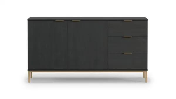 ArtGiB Komoda PULA PL-01 | čierna K2D3SZ