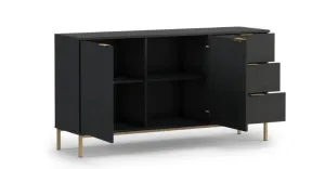 ArtGiB Komoda PULA PL-01 | čierna K2D3SZ