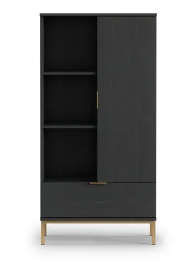ArtGiB Regál PULA PL-05 | čierna R70
