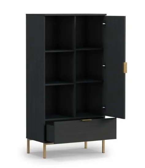 ArtGiB Regál PULA PL-05 | čierna R70