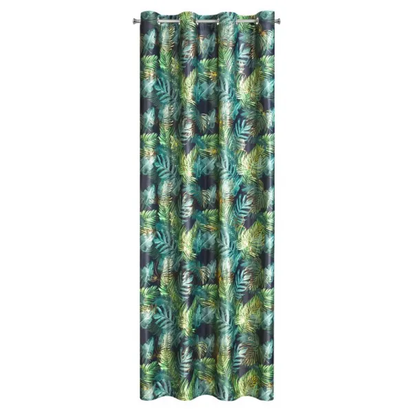 ArtFir Zatemňovací záves DAVOS K | čierna/zelená 140 x 250 cm