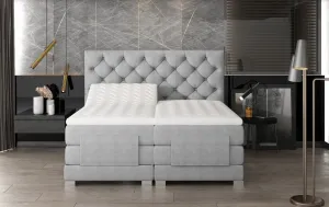 ArtElta Manželská polohovateľná posteľ CLOVER Boxspring | 140 x 200 cm farebné prevedenie: Monolith 77