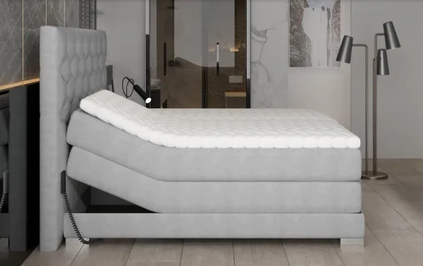 ArtElta Manželská polohovateľná posteľ CLOVER Boxspring | 140 x 200 cm farebné prevedenie: Monolith 77