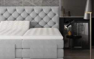 ArtElta Manželská polohovateľná posteľ CLOVER Boxspring | 140 x 200 cm farebné prevedenie: Monolith 77