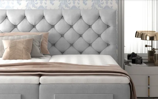 ArtElta Manželská polohovateľná posteľ CLOVER Boxspring | 140 x 200 cm farebné prevedenie: Monolith 77