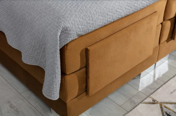 ArtElta Manželská polohovateľná posteľ CLOVER Boxspring | 140 x 200 cm farebné prevedenie: Monolith 77