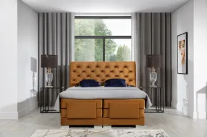 ArtElta Manželská polohovateľná posteľ CLOVER Boxspring | 140 x 200 cm farebné prevedenie: Monolith 77