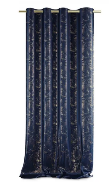 ArtFlhf Tieniaci záves VELVET LIGHTNING K | 140 x 270 cm Farba: Modrá - Navy