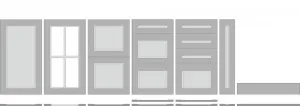 ArtExt Dvierka na umývačku riadu ZM/45 Forli Farba korpusu: Grey